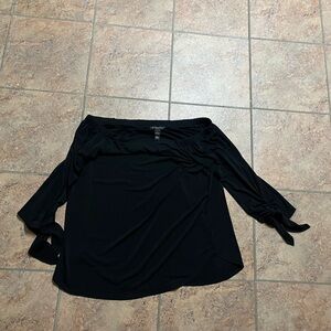 INC International Concepts Black Women's Blouse